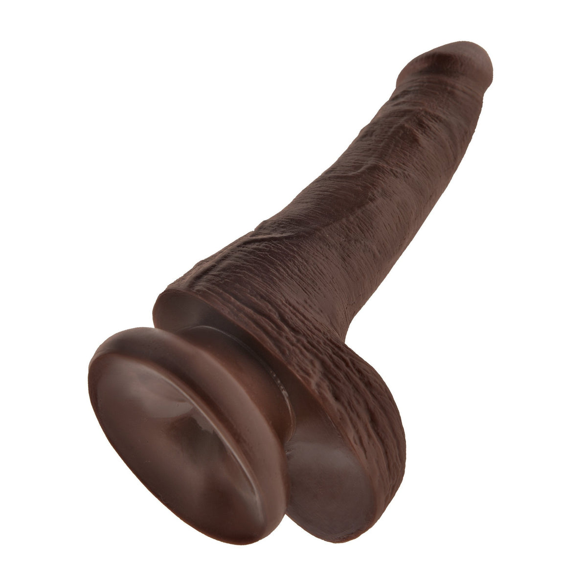Pipedream - King Cock 6" Cock with Balls (Dark Brown) -  Realistic Dildo with suction cup (Non Vibration)  Durio.sg