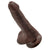 Pipedream - King Cock 6" Cock with Balls (Dark Brown) -  Realistic Dildo with suction cup (Non Vibration)  Durio.sg