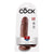 Pipedream - King Cock 7" Cock with Balls (Dark Brown) -  Realistic Dildo with suction cup (Non Vibration)  Durio.sg