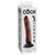Pipedream - King Cock 7" Vibrating Cock (Brown) -  Realistic Dildo with suction cup (Vibration) Non Rechargeable  Durio.sg