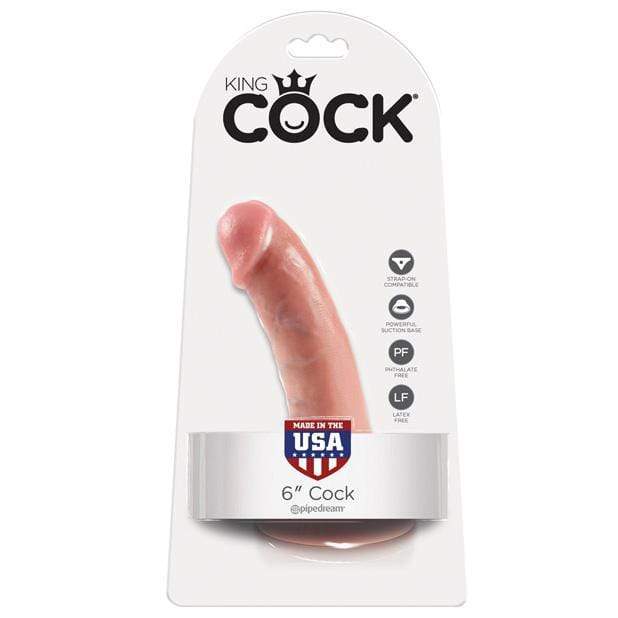 Pipedream - King Cock Dildo 6&quot; (Flesh) -  Realistic Dildo with suction cup (Non Vibration)  Durio.sg