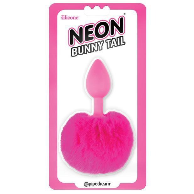 Pipedream - Neon Bunny Tail Anal Plug (Pink) -  Anal Plug (Non Vibration)  Durio.sg