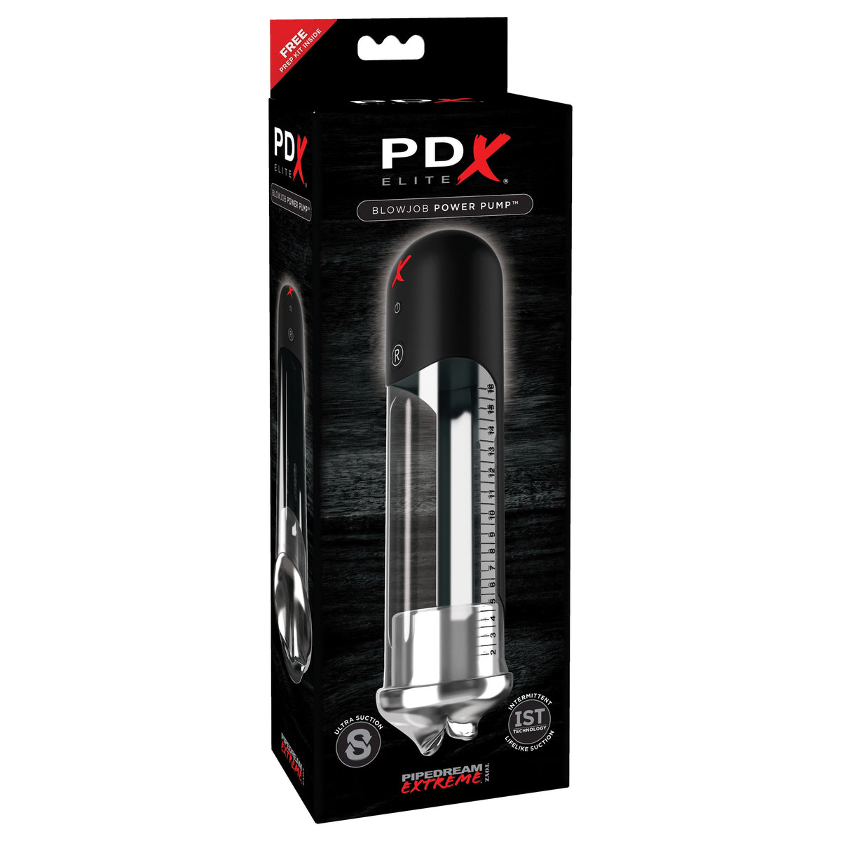 Pipedream - PDX Elite Blowjob Power Pump -  Masturbator Mouth (Vibration) Non Rechargeable  Durio.sg