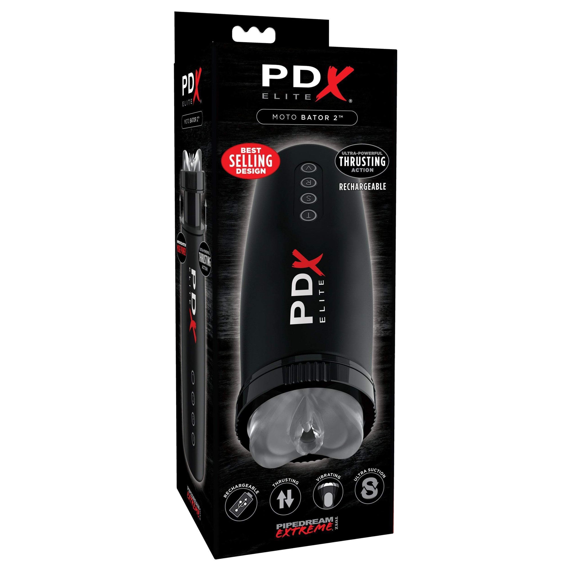 Pipedream - PDX Elite Moto Bator 2 Thrusting Mouth Masturbator (Black) -  Masturbator Mouth (Vibration) Rechargeable  Durio.sg