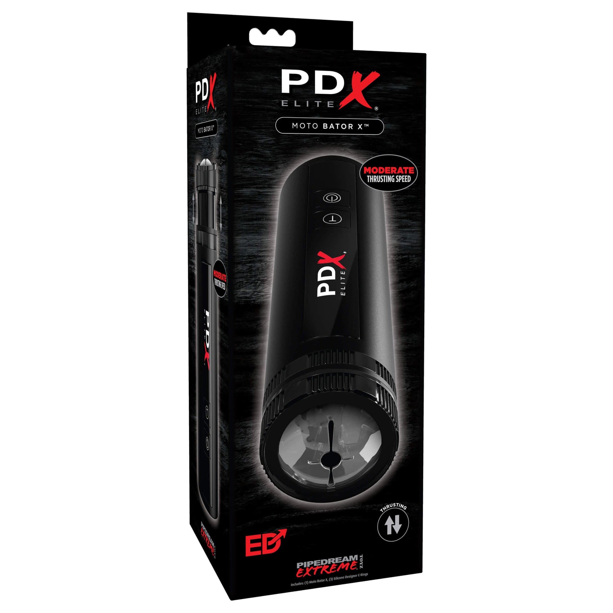 Pipedream - PDX Elite Moto Bator X Masturbator (Black) -  Masturbator Soft Stroker (Vibration) Rechargeable  Durio.sg