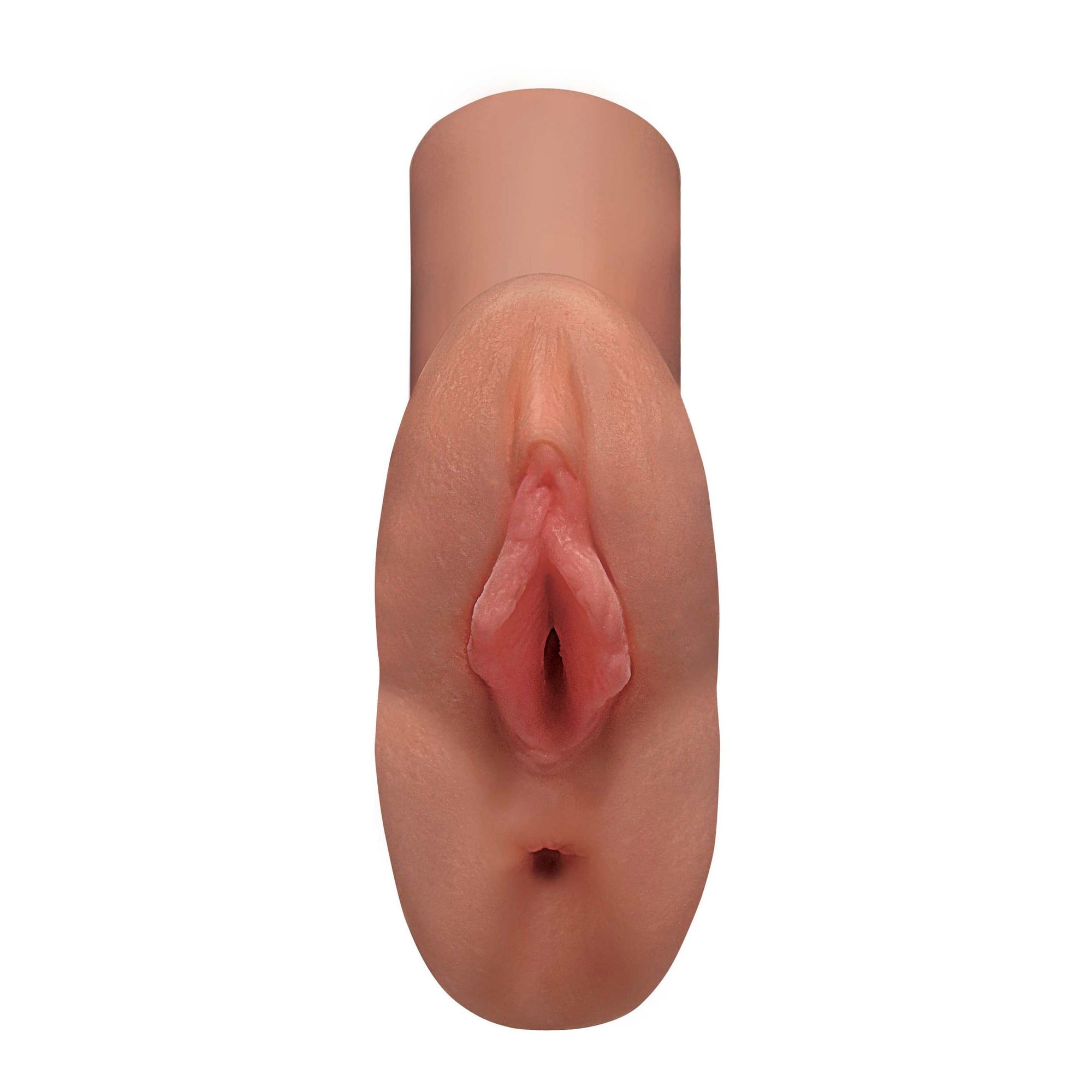 Pipedream - PDX Plus Perfect Pussy Double Stroker (Brown) -  Masturbator Vagina (Non Vibration)  Durio.sg
