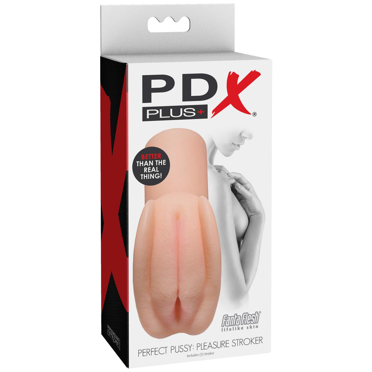 Pipedream - PDX Plus Perfect Pussy Pleasure Stroker (Beige) -  Masturbator Vagina (Non Vibration)  Durio.sg