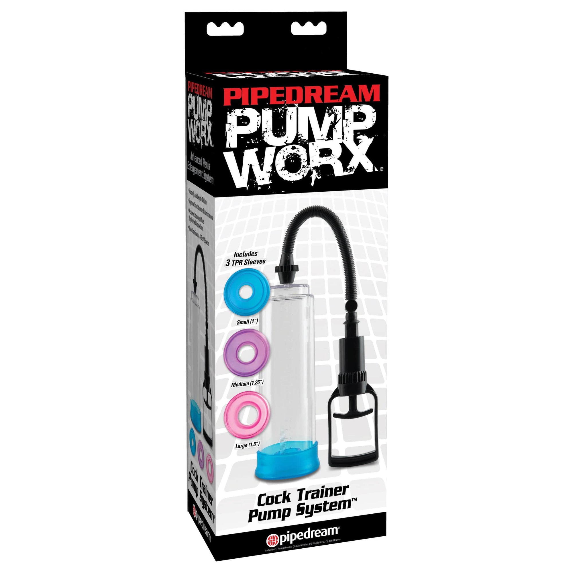 Pipedream - Pump Worx Cock Trainer Penis Pump System (Clear) -  Penis Pump (Non Vibration)  Durio.sg