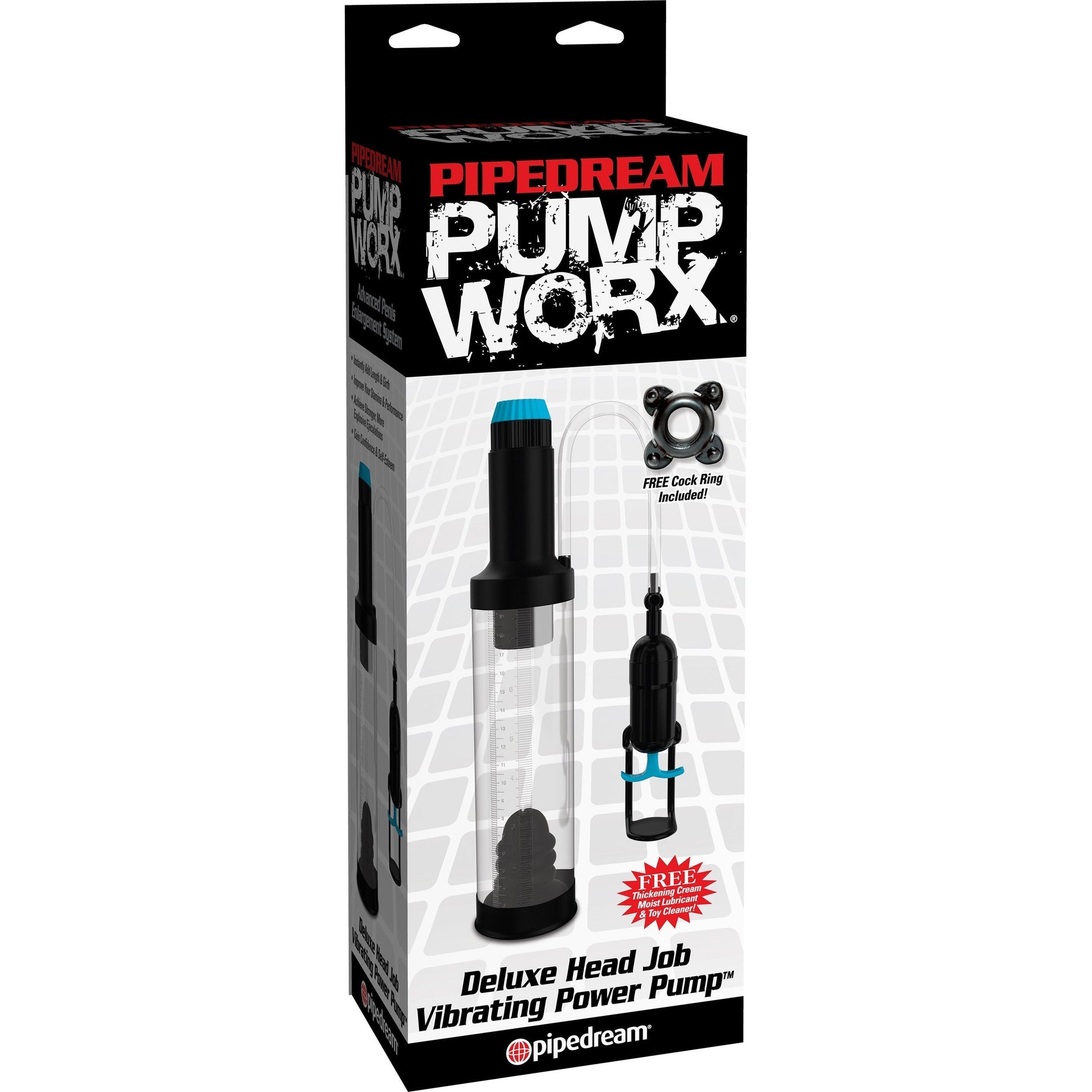 Pipedream - Pump Worx Deluxe Head Job Vibrating Power Pump -  Penis Pump (Non Vibration)  Durio.sg