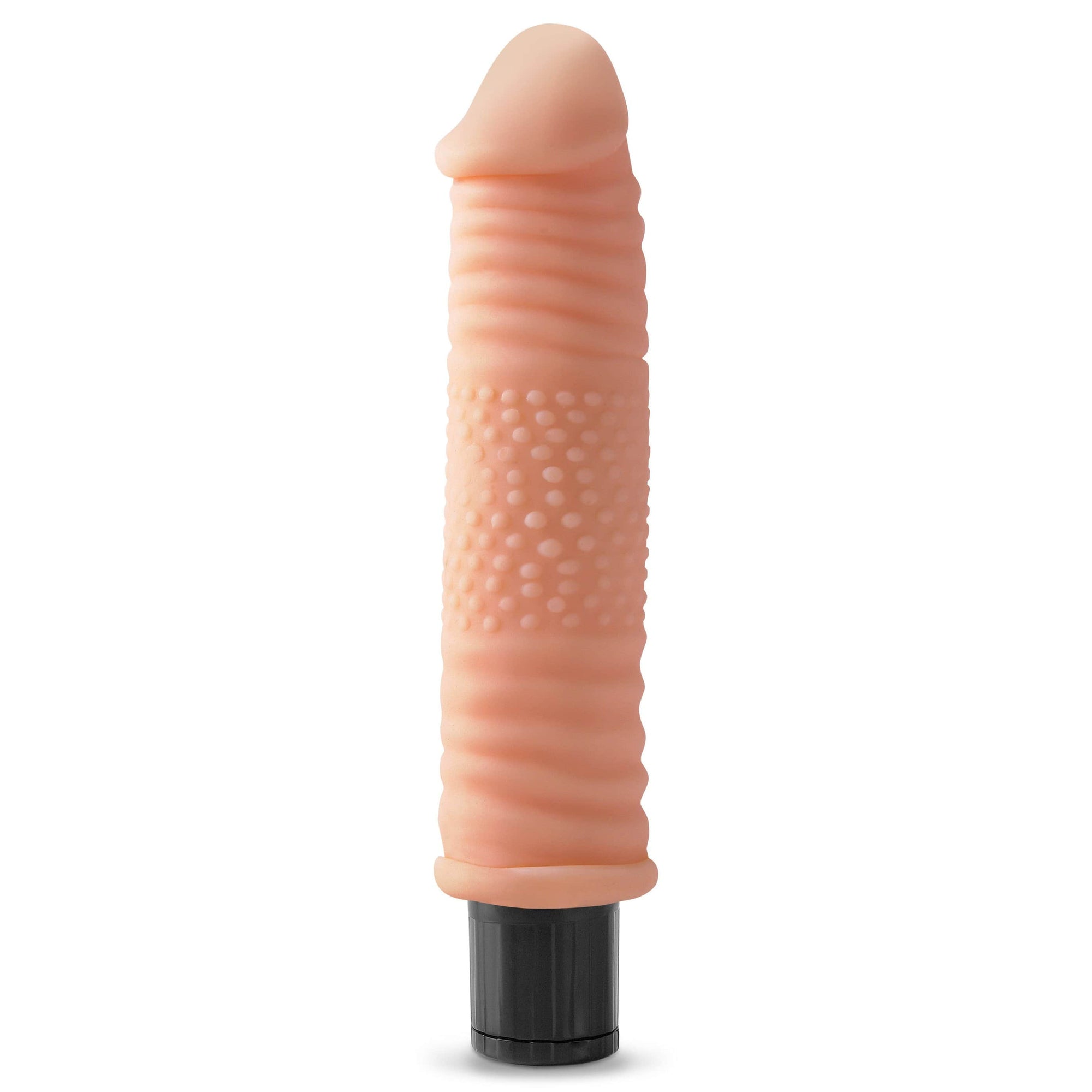 Pipedream - Real Feel No. 12 Vibrating Dildo (Beige) -  Realistic Dildo w/o suction cup (Vibration) Non Rechargeable  Durio.sg