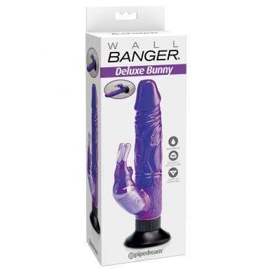 Pipedream - Wall Banger Deluxe Bunny Vibrator (Purple) -  Rabbit Dildo (Vibration) Non Rechargeable  Durio.sg