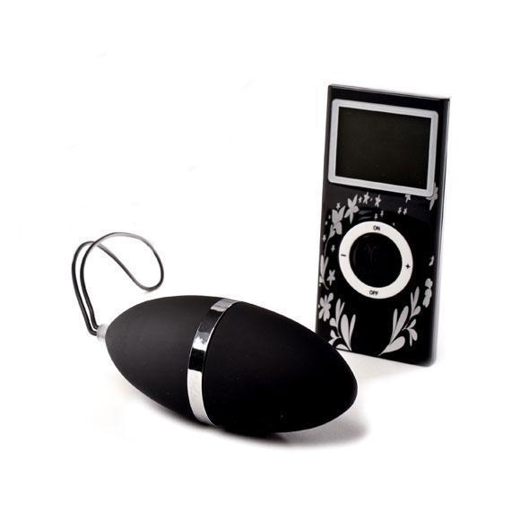 Plaisirs Secrets - Wireless Egg Vibrator (Black) -  Wireless Remote Control Egg (Vibration) Non Rechargeable  Durio.sg