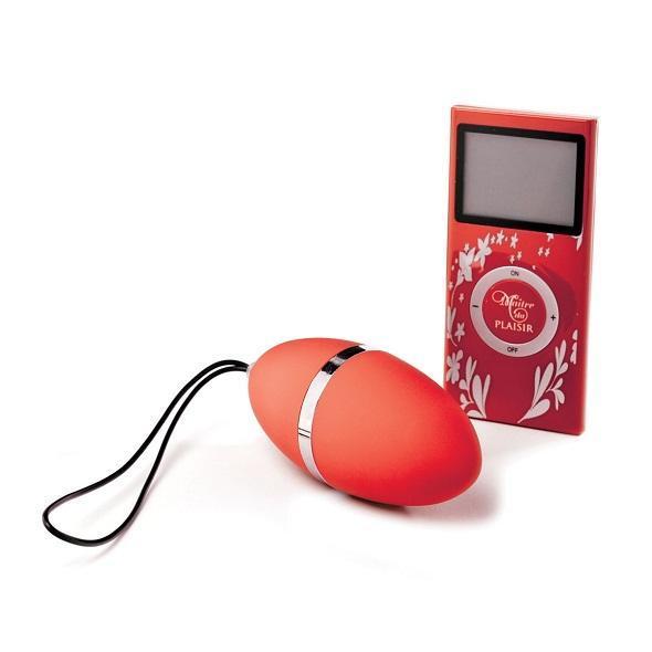 Plaisirs Secrets - Wireless Egg Vibrator (Red) -  Wireless Remote Control Egg (Vibration) Non Rechargeable  Durio.sg