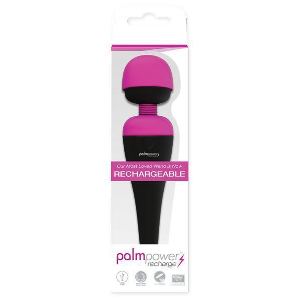 PowerBullet - Palmpower Rechargeable Wand Massager (Fuchsia/Black) -  Wand Massagers (Vibration) Rechargeable  Durio.sg