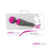 PowerBullet - Palmpower Wand Massager (Fuchsia/Grey) -  Wand Massagers (Vibration) Rechargeable  Durio.sg