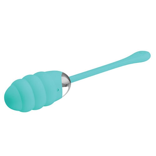 Pretty Love - Franklin Silicone Remote Egg Vibrator (Turquoise) -  Wireless Remote Control Egg (Vibration) Rechargeable  Durio.sg