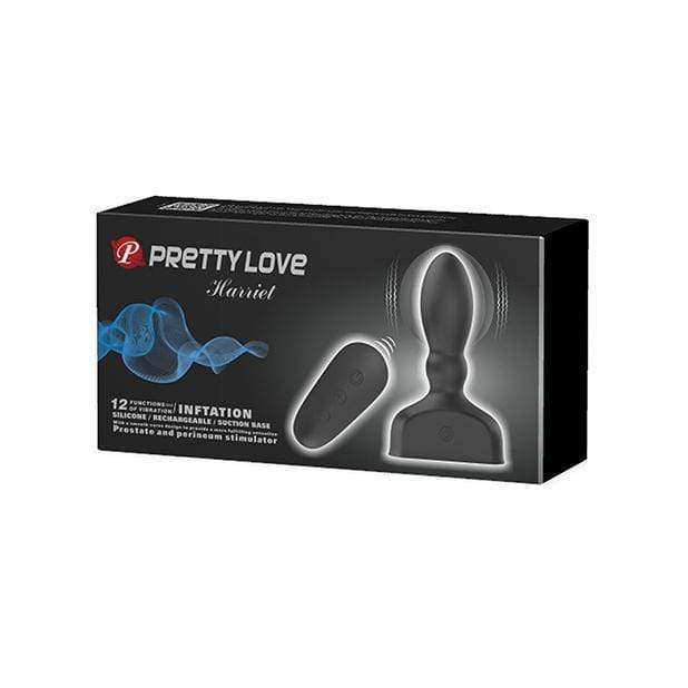 Pretty Love - Harriet Inflating Remote Control Prostate Massager (Black) -  Remote Control Anal Plug (Vibration) Rechargeable  Durio.sg