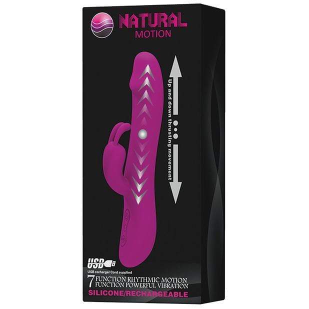 Pretty Love - Natural Motion 7 Function Thrusting Rabbit Vibrator (Pink) -  Rabbit Dildo (Vibration) Rechargeable  Durio.sg