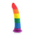 Pride Dildo - Silicone Rainbow Dildo -  Realistic Gay Dildo with suction cup (Non Vibration)  Durio.sg