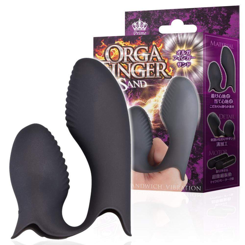 Prime - Olga Double Finger Vibrator (Black) -  Clit Massager (Vibration) Rechargeable  Durio.sg