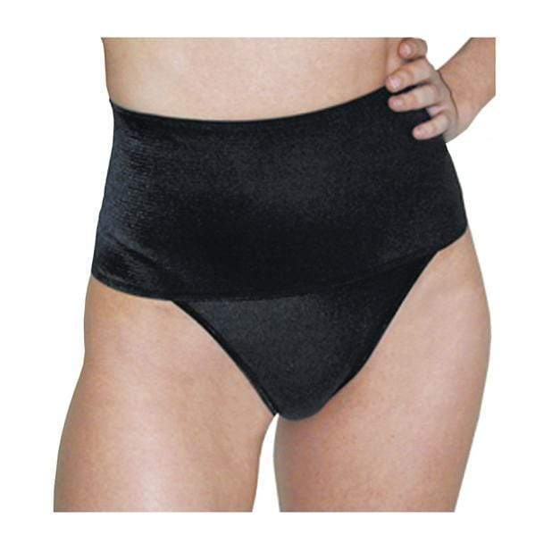 Rago - Shapewear Soft Wide Band Thong Shaper 2X (Black) -  Shapewear  Durio.sg