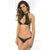 Rene Rofe - 3 Pieces Body Chain Choker Bra Set M/L (Black) -  Lingerie Set  Durio.sg