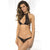 Rene Rofe - 3 Pieces Body Chain Choker Bra Set S/M (Black) -  Lingerie Set  Durio.sg