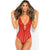 Rene Rofe - Down To Flaunt Bodysuit Costume S/M (Red) -  Bodysuits  Durio.sg