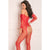Rene Rofe - Make You Melt Bodystocking Costume OS (Red) -  Bodystockings  Durio.sg