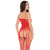 Rene Rofe - Sparkle Fishnet Crotchless Bodystocking Costume O/S (Red) -  Bodystockings  Durio.sg