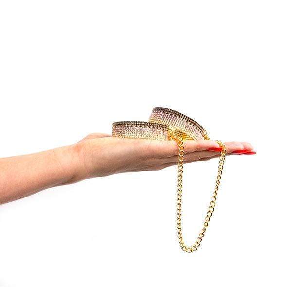 Rianne S - Icons Diamond Handcuffs Liz (Gold) -  Hand/Leg Cuffs  Durio.sg