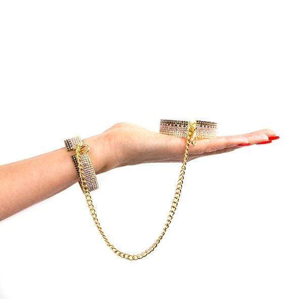 Rianne S - Icons Diamond Handcuffs Liz (Gold) -  Hand/Leg Cuffs  Durio.sg