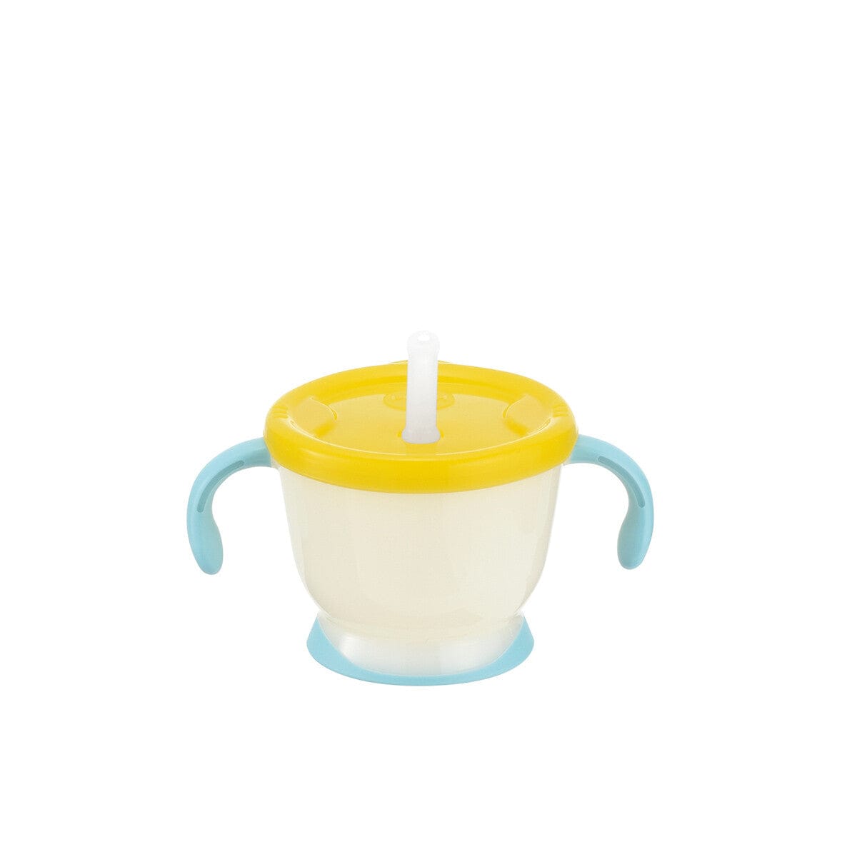 Richell - Aqulea Sippy Straw Baby Training Cup Mug - Yellow Baby Cup 4973655220122 Durio.sg