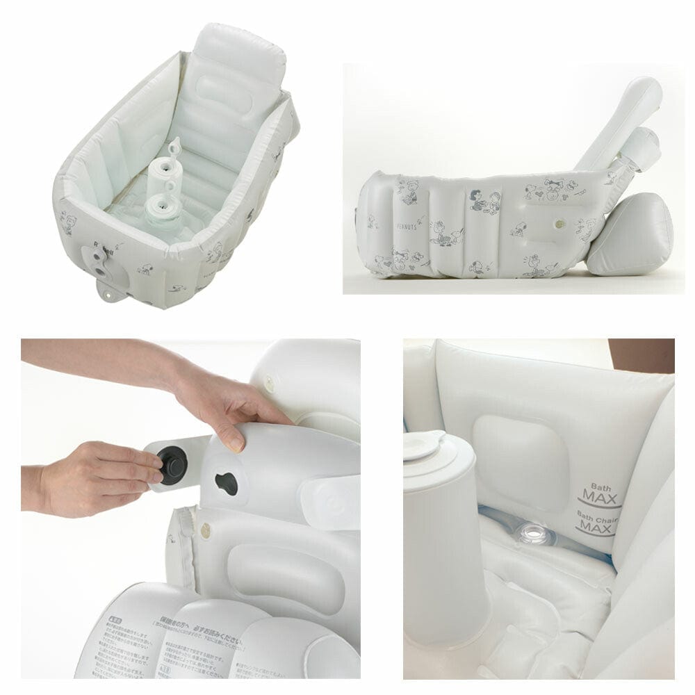 Richell - Inflatable Foldable Soft Baby Bath Tub Step Up -  Baby Bath Tub  Durio.sg