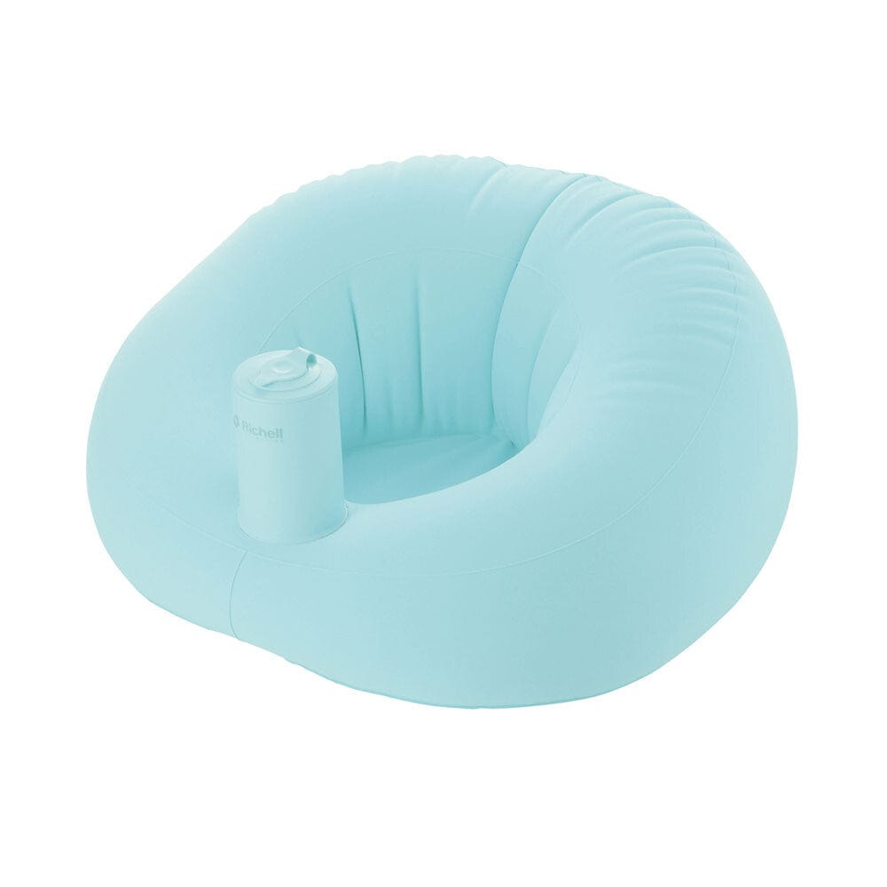 Richell - Inflatable Soft Baby Sofa Seat - Mint Green Baby Inflatable Seat 4973655216026 Durio.sg