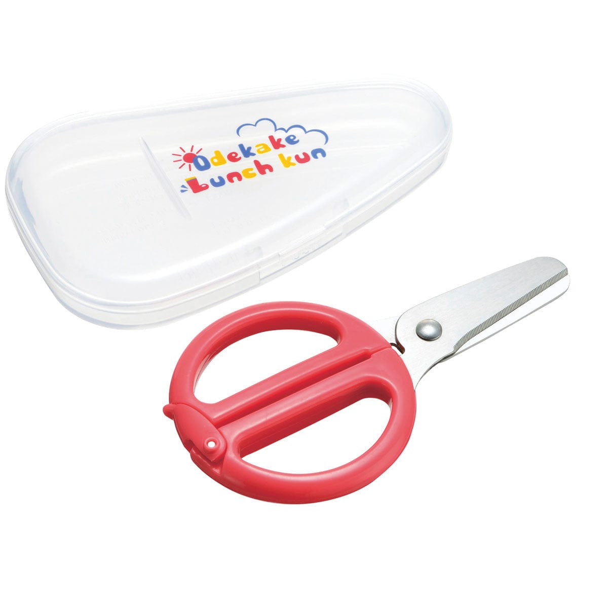 Richell - Odekake Lunch Kun Scissors for Baby Food with Storage Case -  Baby Food Scissors  Durio.sg