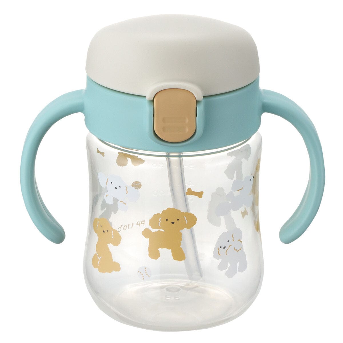 Richell - T.L.I Baby Stage 1 Try Sippy Spout Clear Training Water Bottle Mug - Light Blue Baby Water Bottle 4945680203500 Durio.sg