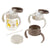 Richell - T.L.I Baby Step Up Clear Training Water Bottle Mug Set - Yellow Baby Water Bottle Set 4945680203692 Durio.sg