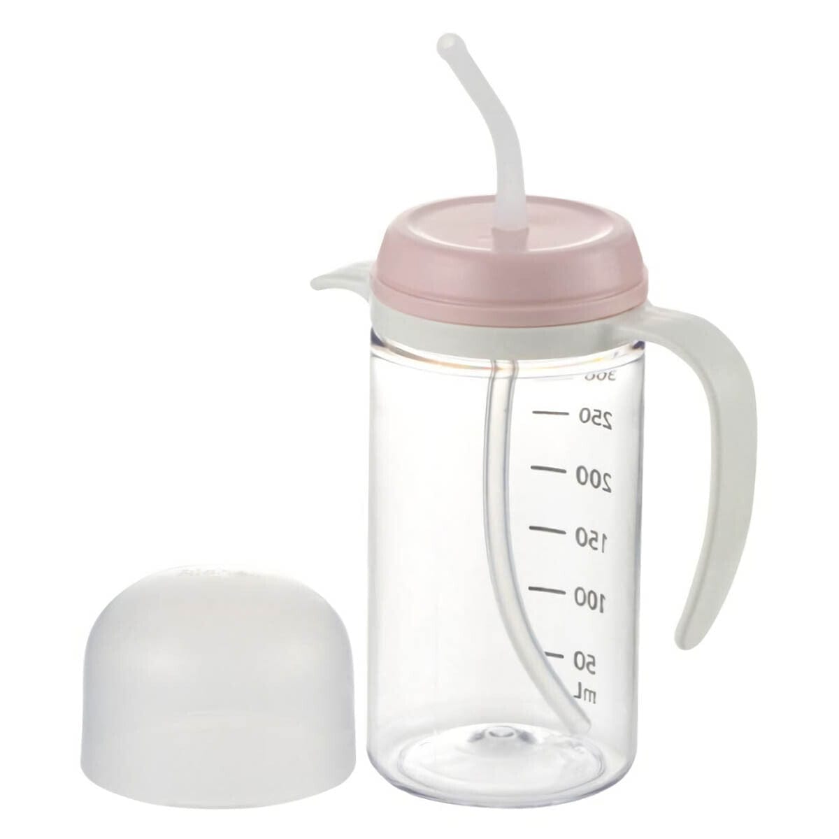 Richell - You Can Use It Easy Handle Clear Drinking Straw Cup -  Baby Cup  Durio.sg