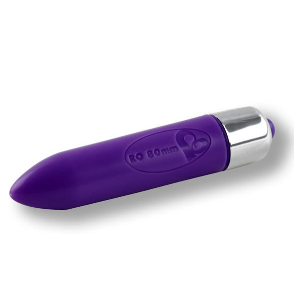 RocksOff - 1 Speed RO-80mm Bullet Vibrator (Purple) -  Non Realistic Dildo w/o suction cup (Vibration) Non Rechargeable  Durio.sg