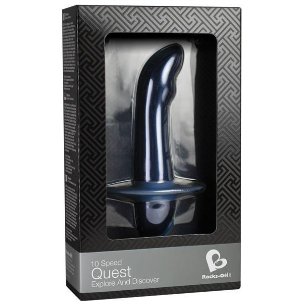 RocksOff - 10 Speed Quest Explore and Discover Prostate Bullet (Blue) -  Prostate Massager (Vibration) Non Rechargeable  Durio.sg