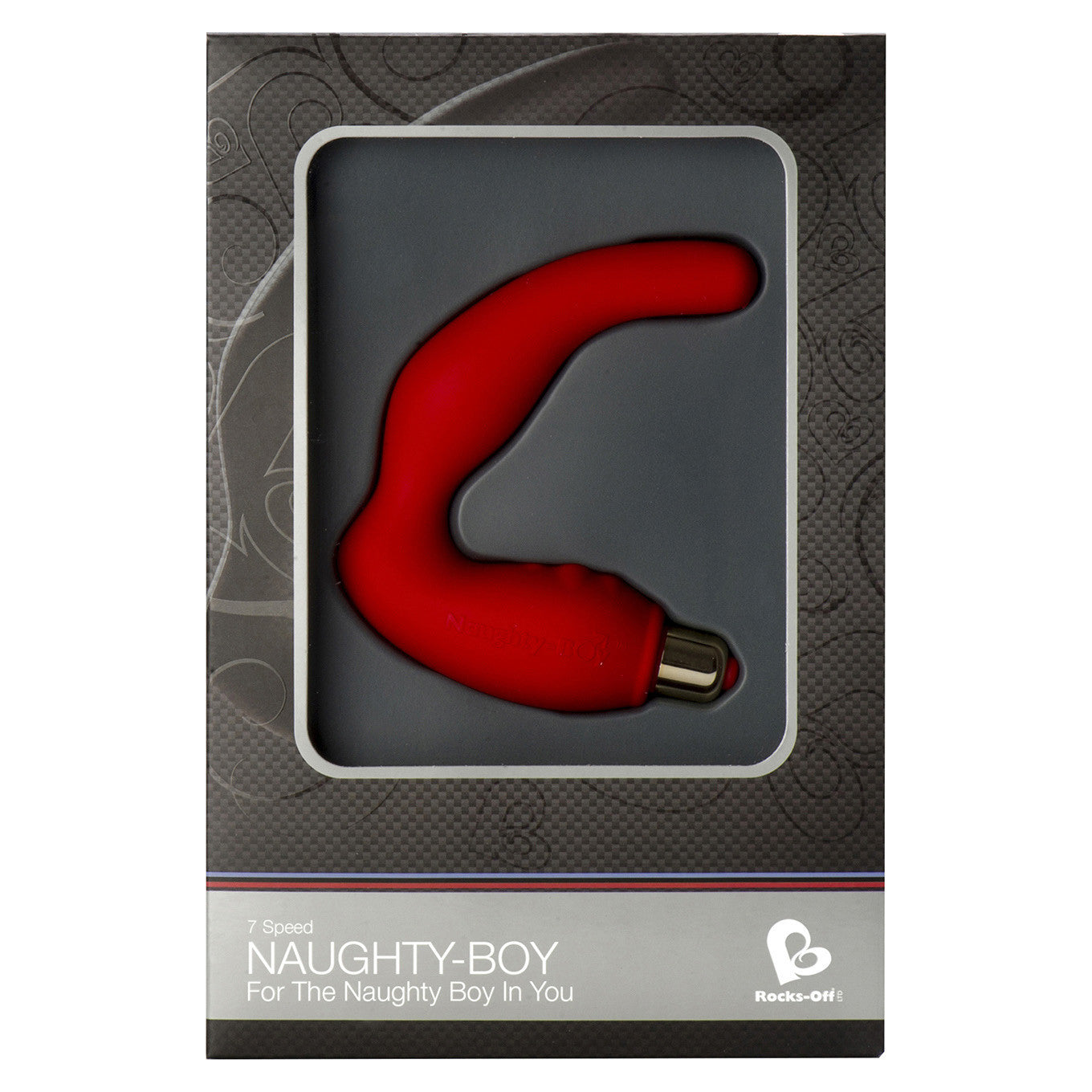 RocksOff - 7 Speed Naughty Boy Vibrating Prostate Massager (Red) -  Prostate Massager (Vibration) Non Rechargeable  Durio.sg