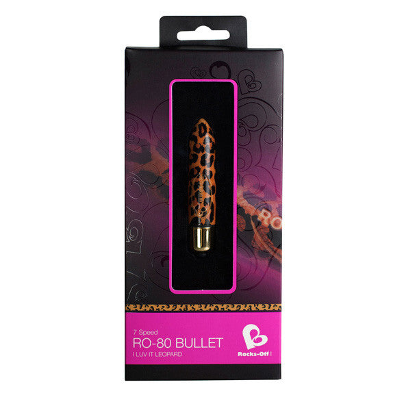 RocksOff - 7 Speed RO-80mm Bullet Vibrator (Leopard Print) -  Bullet (Vibration) Non Rechargeable  Durio.sg