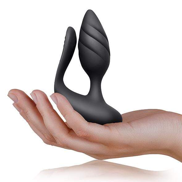 RocksOff - Cocktail Remote Control Dual Motored Couple's Toy (Black) -  Couple's Massager (Vibration) Rechargeable  Durio.sg