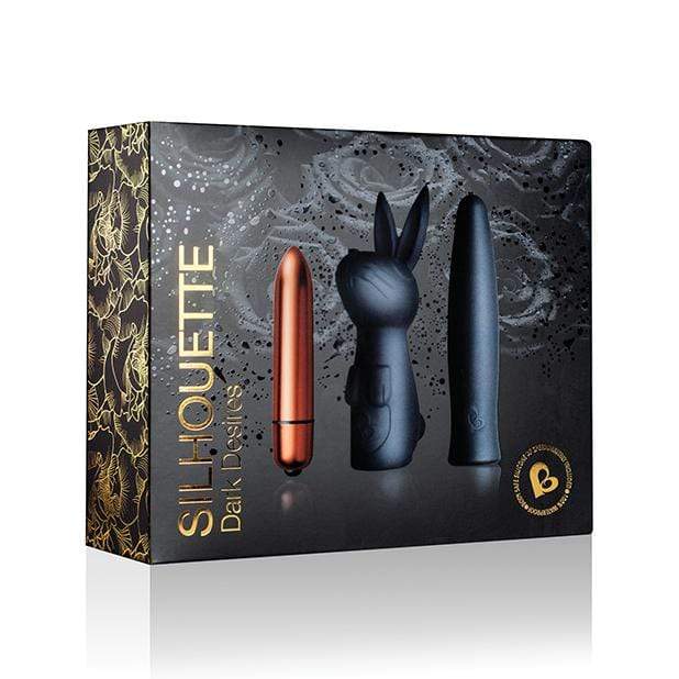 RocksOff - Silhouette Dark Desires Vibrator Kit (Gold) -  Bullet (Vibration) Non Rechargeable  Durio.sg