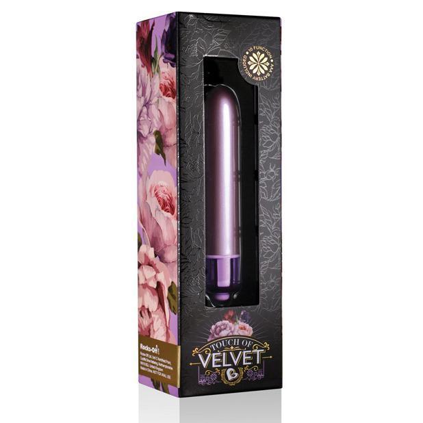 RocksOff - Touch of Velvet Bullet Vibrator (Purple) -  Bullet (Vibration) Non Rechargeable  Durio.sg
