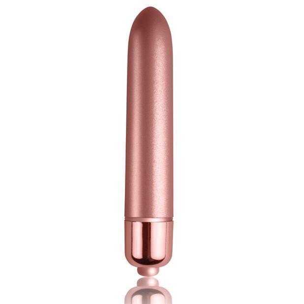 RocksOff - Touch of Velvet Bullet Vibrator (Rose Gold) -  Bullet (Vibration) Non Rechargeable  Durio.sg