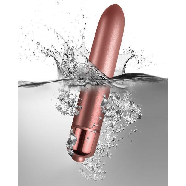 RocksOff - Touch of Velvet Bullet Vibrator (Rose Gold) -  Bullet (Vibration) Non Rechargeable  Durio.sg