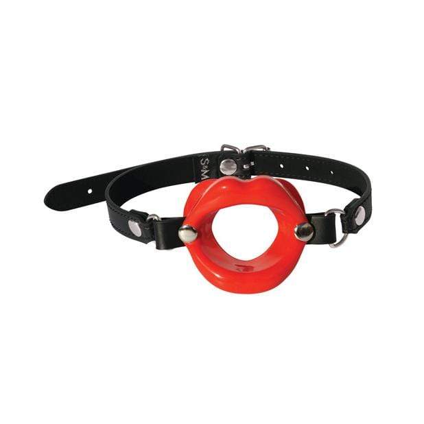 S&M - Sex & Mischief Silicone Lips Mouth Gag (Red) -  Ball Gag  Durio.sg