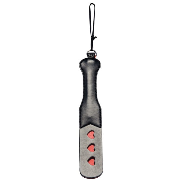 S&amp;M - Sex and Mischief Heart Paddle BDSM (Black) -  Paddle  Durio.sg